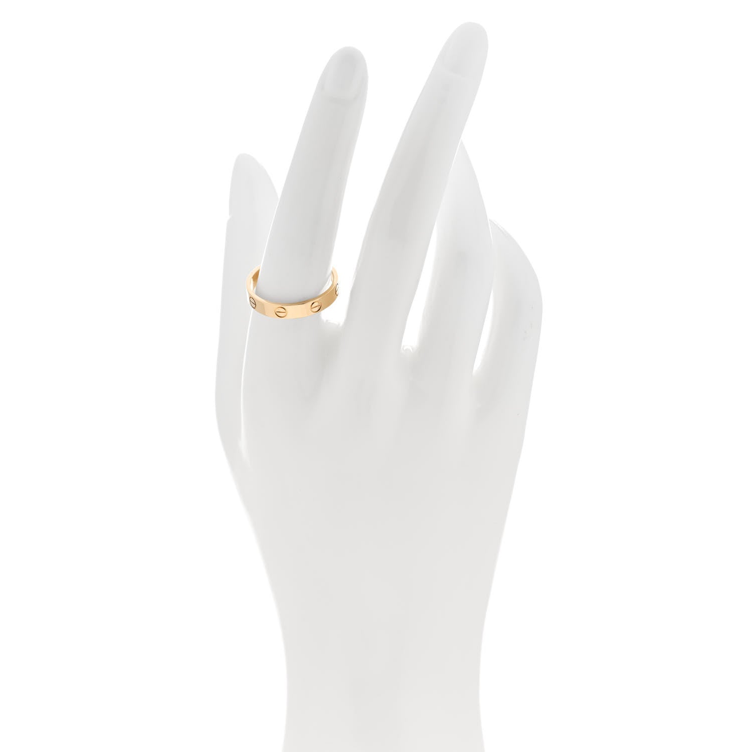 Cartier 18K Yellow Gold 3.5mm LOVE Wedding Band Ring 58 8.5 2 of 5