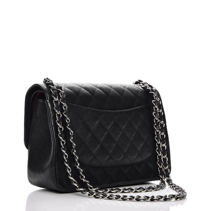 Chanel Caviar Quilted Jumbo Double Flap Black 3 of 7