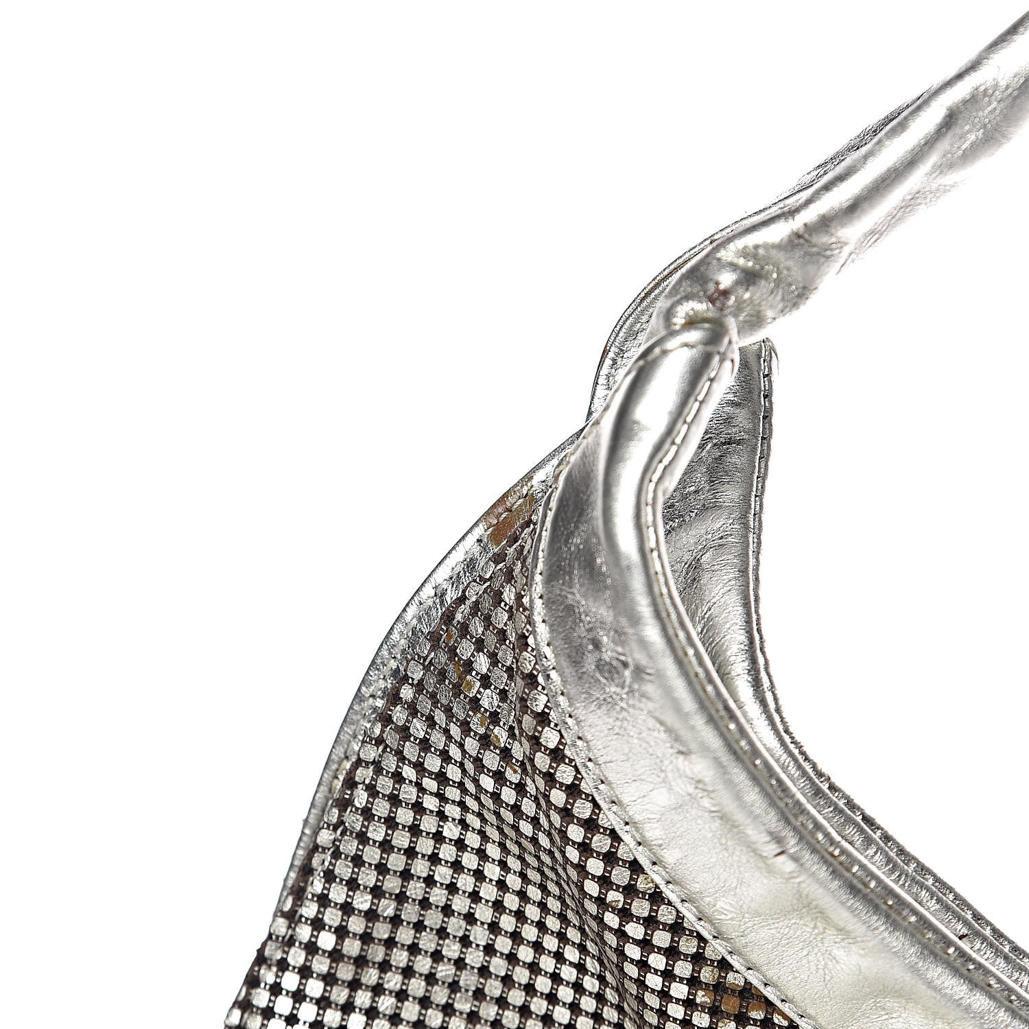 Chanel Metallic Perforated Lambskin Hollywood Hobo Silver 11 of 17
