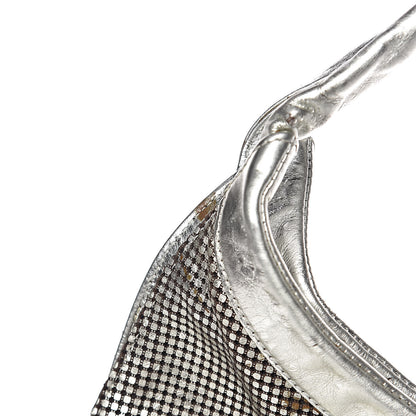 Chanel Metallic Perforated Lambskin Hollywood Hobo Silver 11 of 17