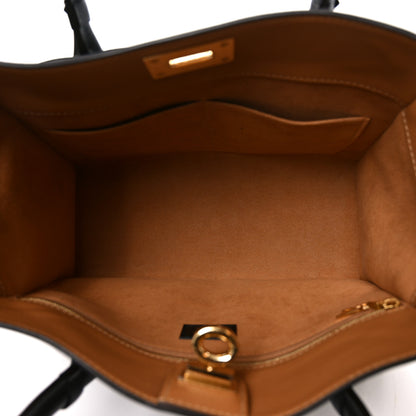 Louis Vuitton Calfskin Monogram On My Side MM Black 5 of 9