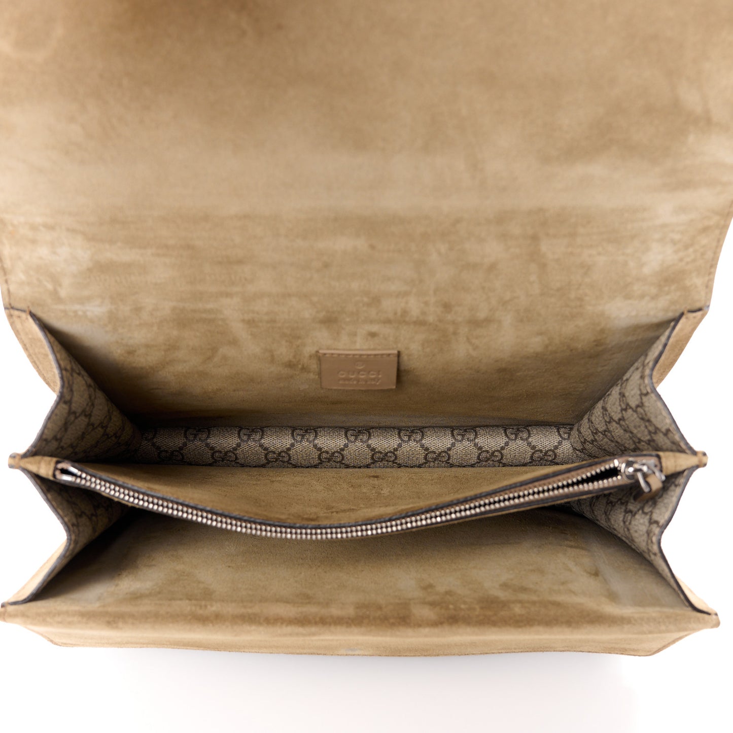 GG Supreme Monogram Medium Dionysus Shoulder Bag Taupe