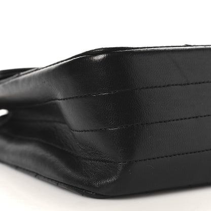 Chanel Lambskin Ribbon Quilted Small Single Flap Black 10 of 12