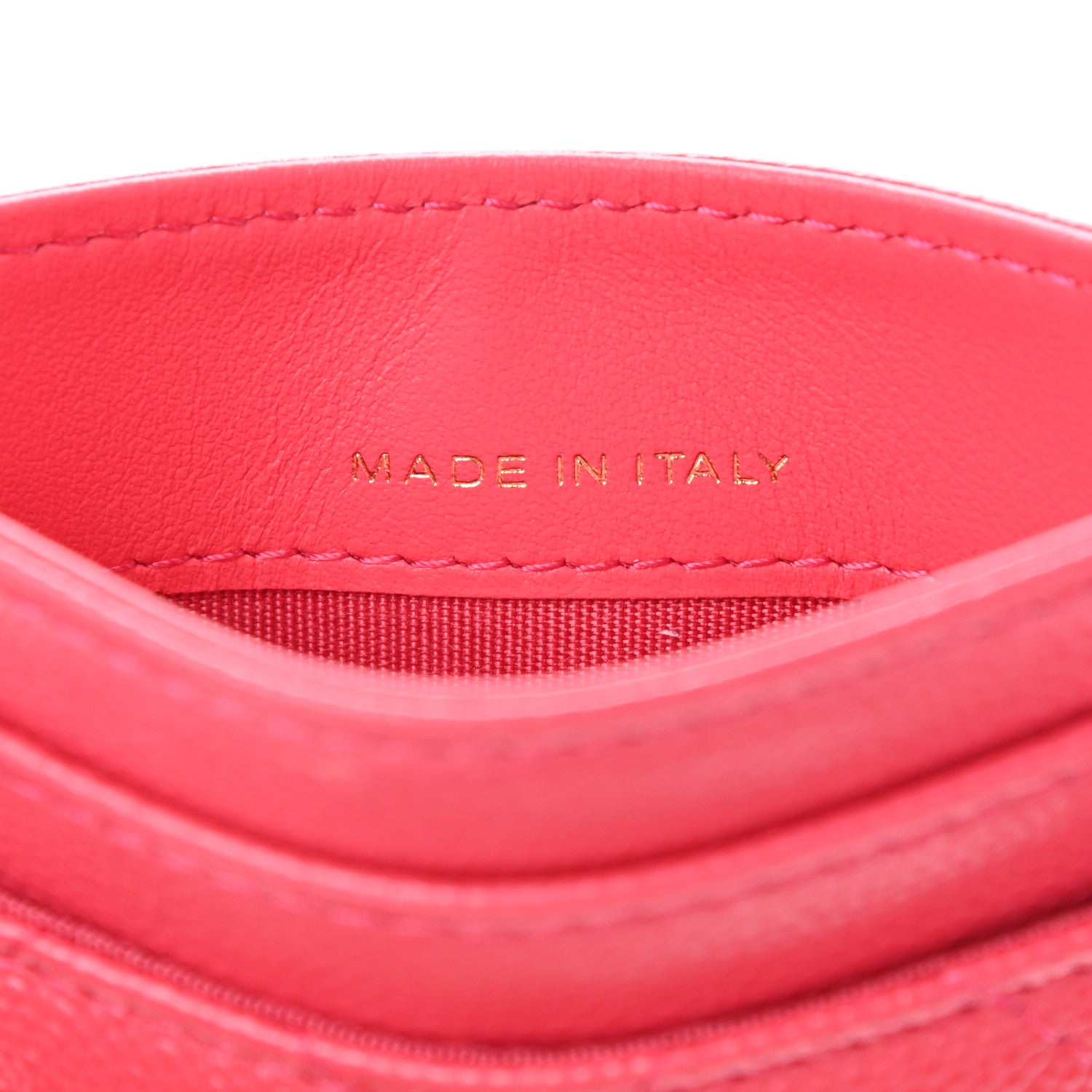 Chanel Caviar Quilted French New Wave Card Holder Fuchsia 7 of 9