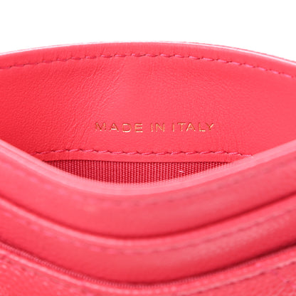 Chanel Caviar Quilted French New Wave Card Holder Fuchsia 7 of 9