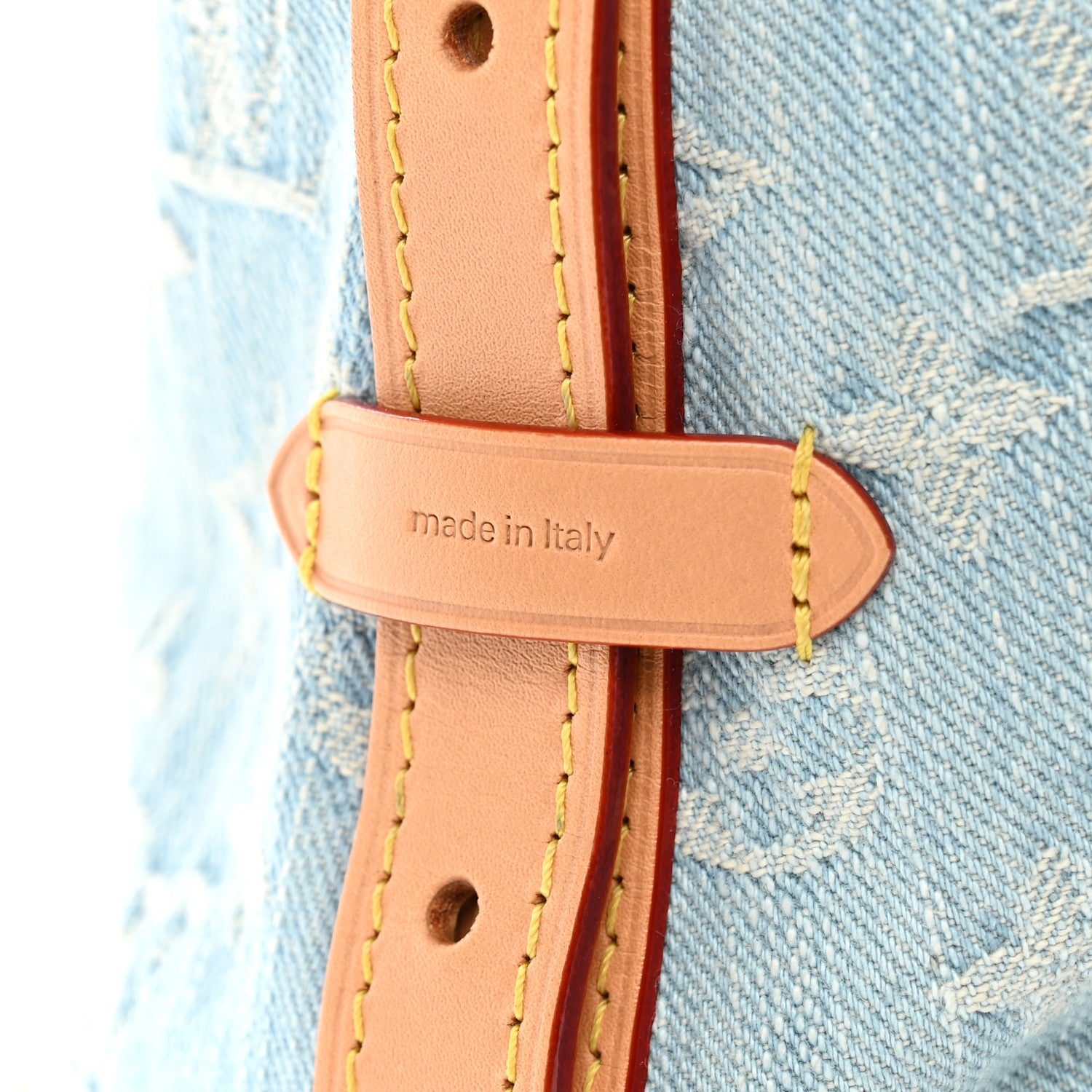 Louis Vuitton Monogram Denim CarryAll PM Sky Blue 6 of 10