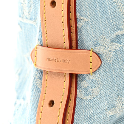 Louis Vuitton Monogram Denim CarryAll PM Sky Blue 6 of 10