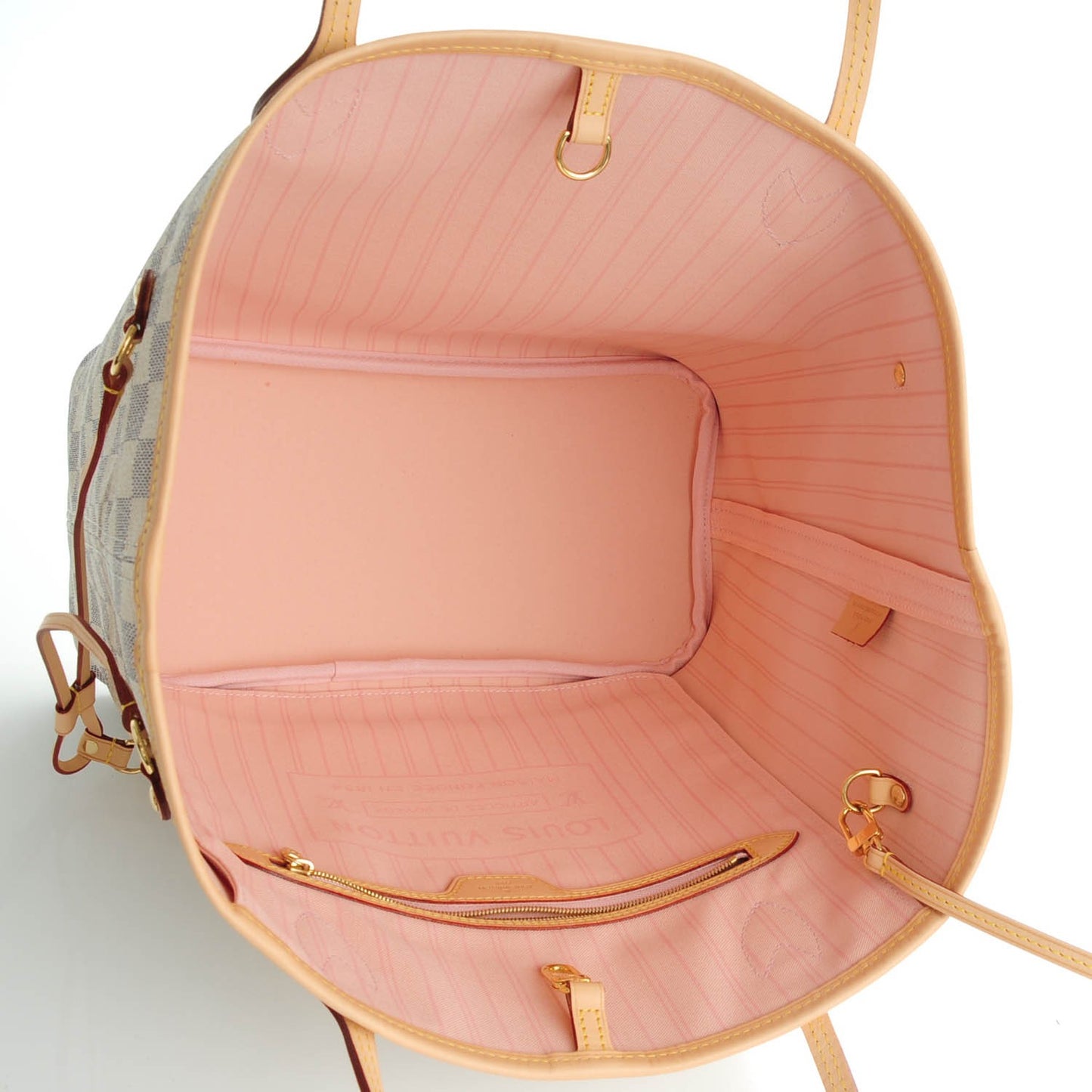 Damier Azur Neo Neverfull MM Rose Ballerine