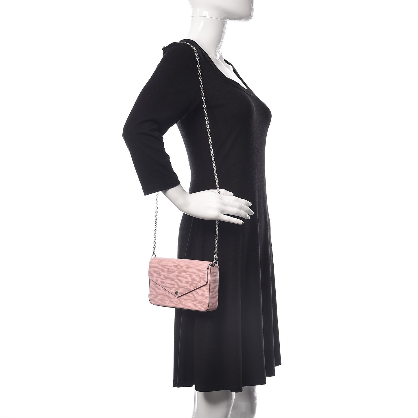 Epi Pochette Felicie Rose Ballerine