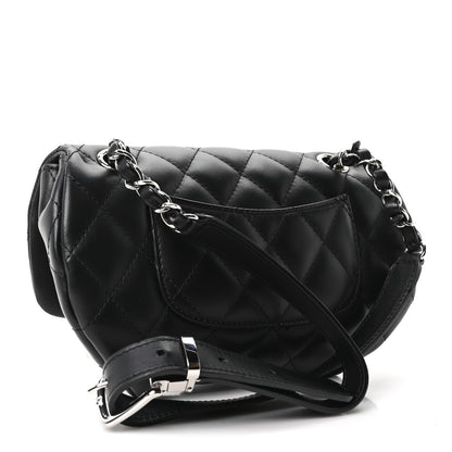 Chanel Calfskin Quilted CC Uniform Flap Belt Bag Black 2 of 10