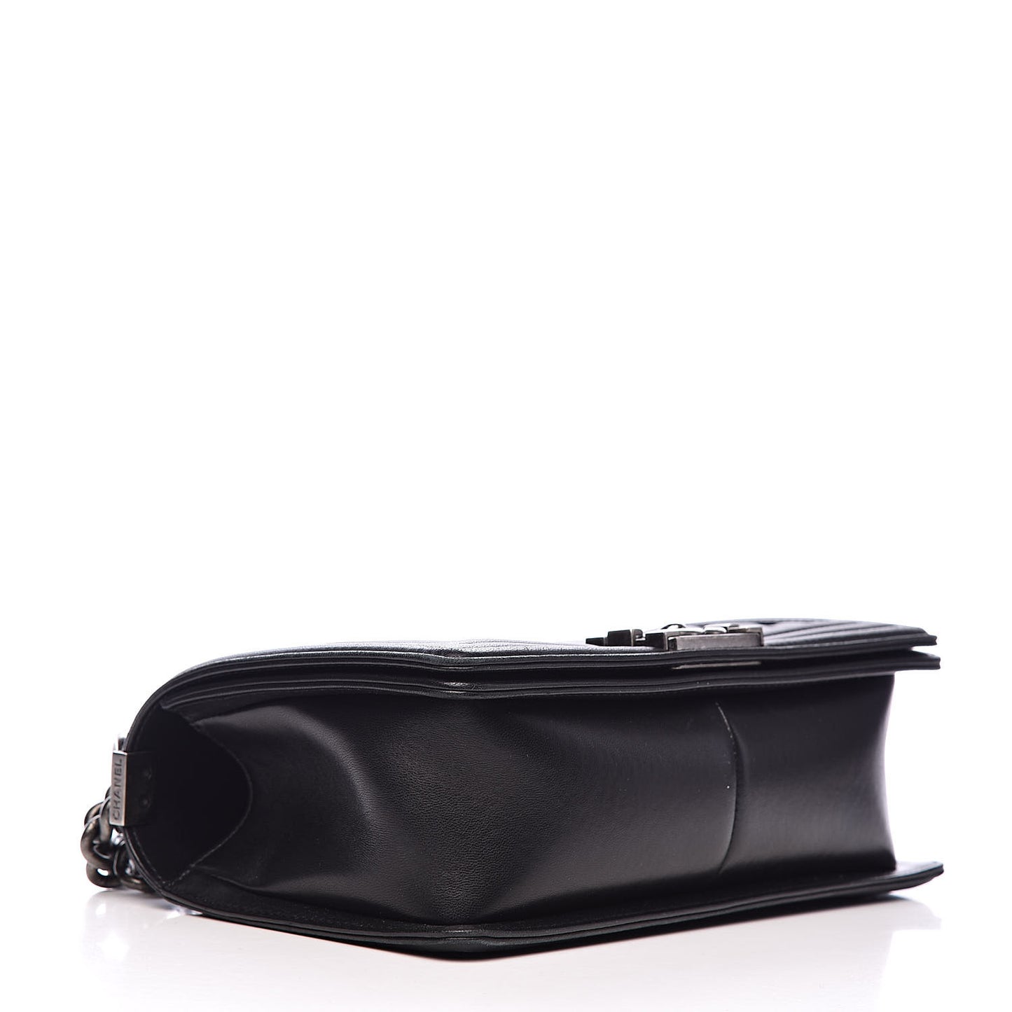 Lambskin Quilted Medium Boy Flap Black