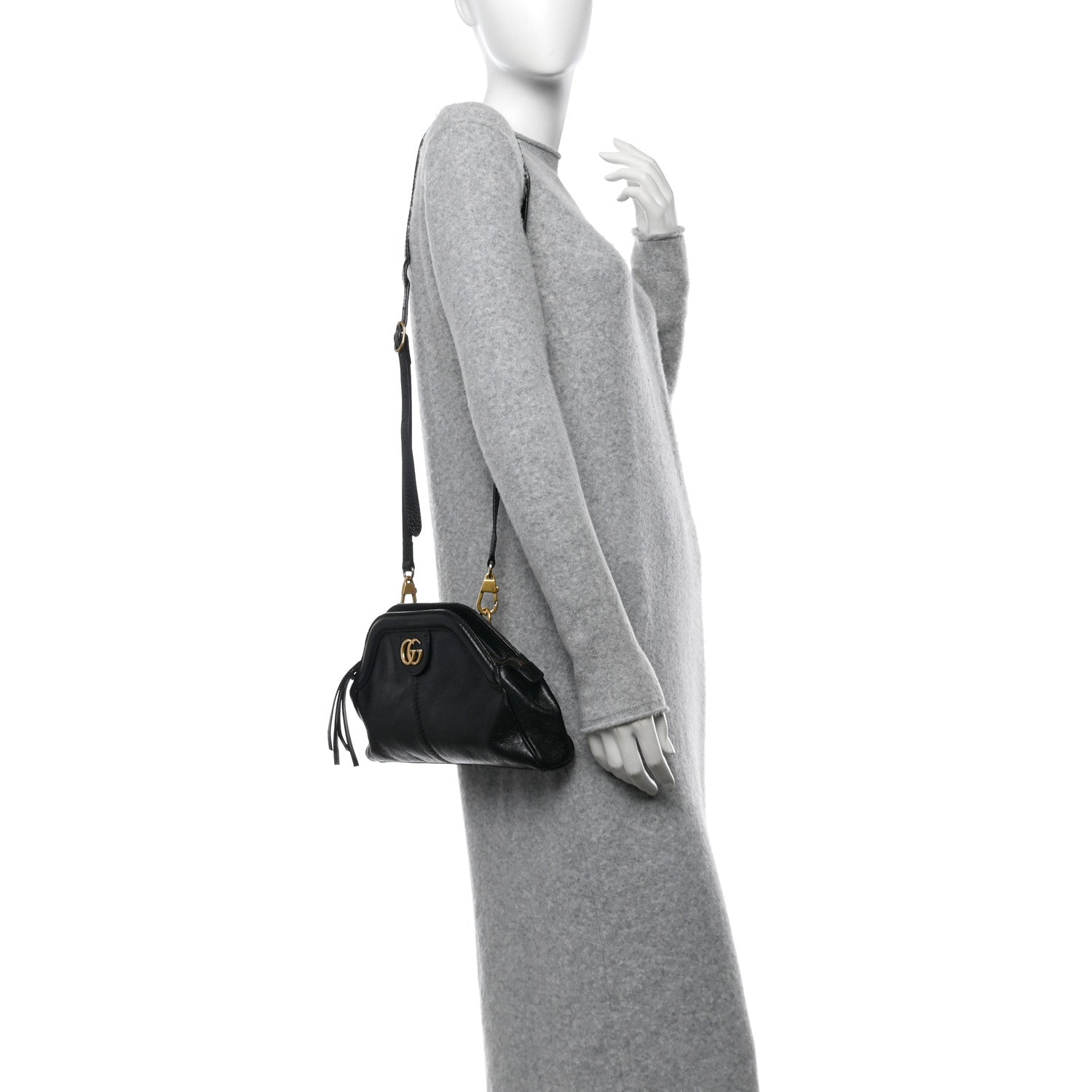 Gucci Calfskin Small Re(Belle) Crossbody Bag Black 2 of 10