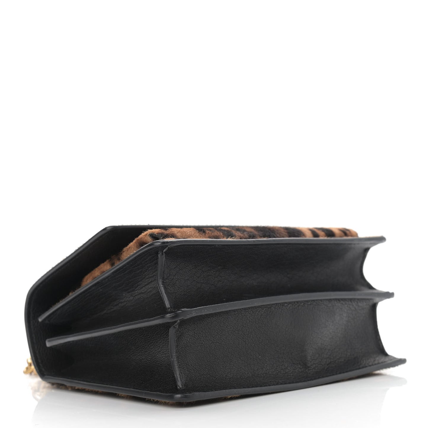 Calf Hair Monogram Small Sunset Chain Wallet Leopard