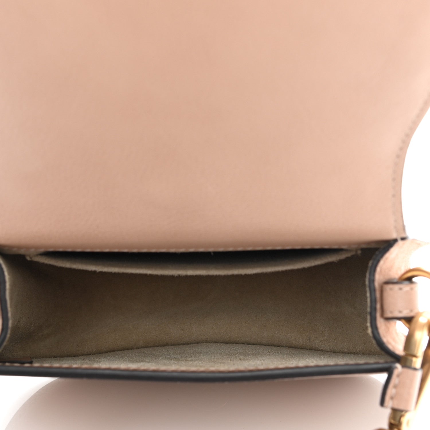 Chloe Calfskin Suede Small Nile Bracelet Bag Biscotti Beige 9 of 23