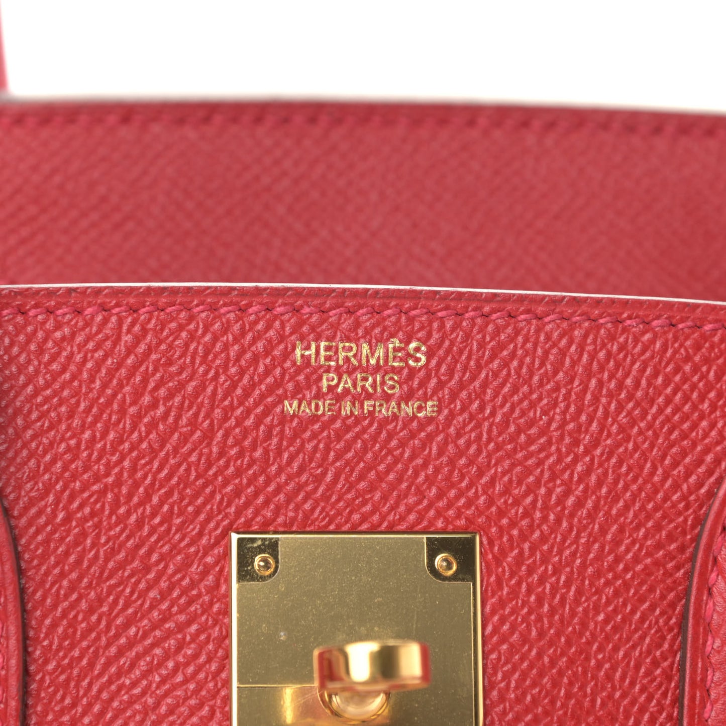 Epsom Birkin 30 Rouge Casaque