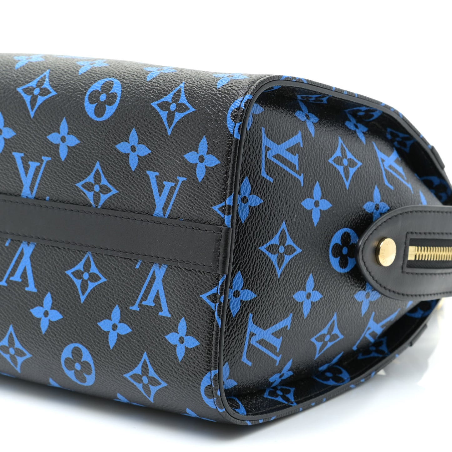 Colored Monogram Speedy Amazon PM Blue Black