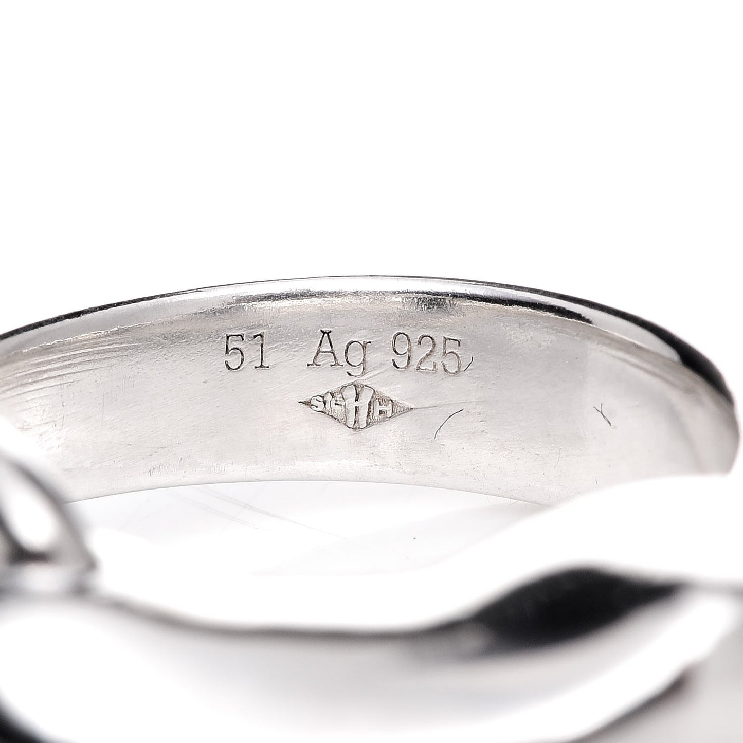 Sterling Silver Small Galop Ring 51 5.75