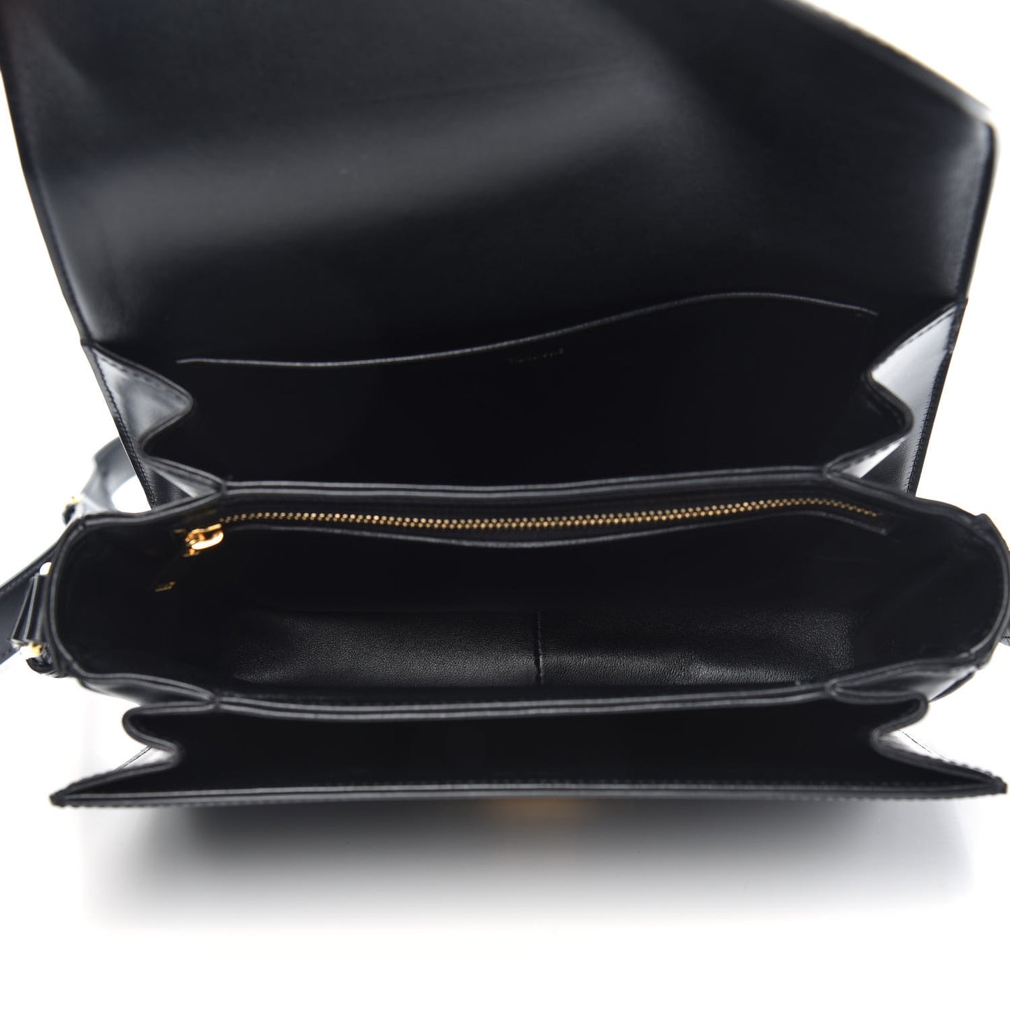 Shiny Calfskin Medium Triomphe Black