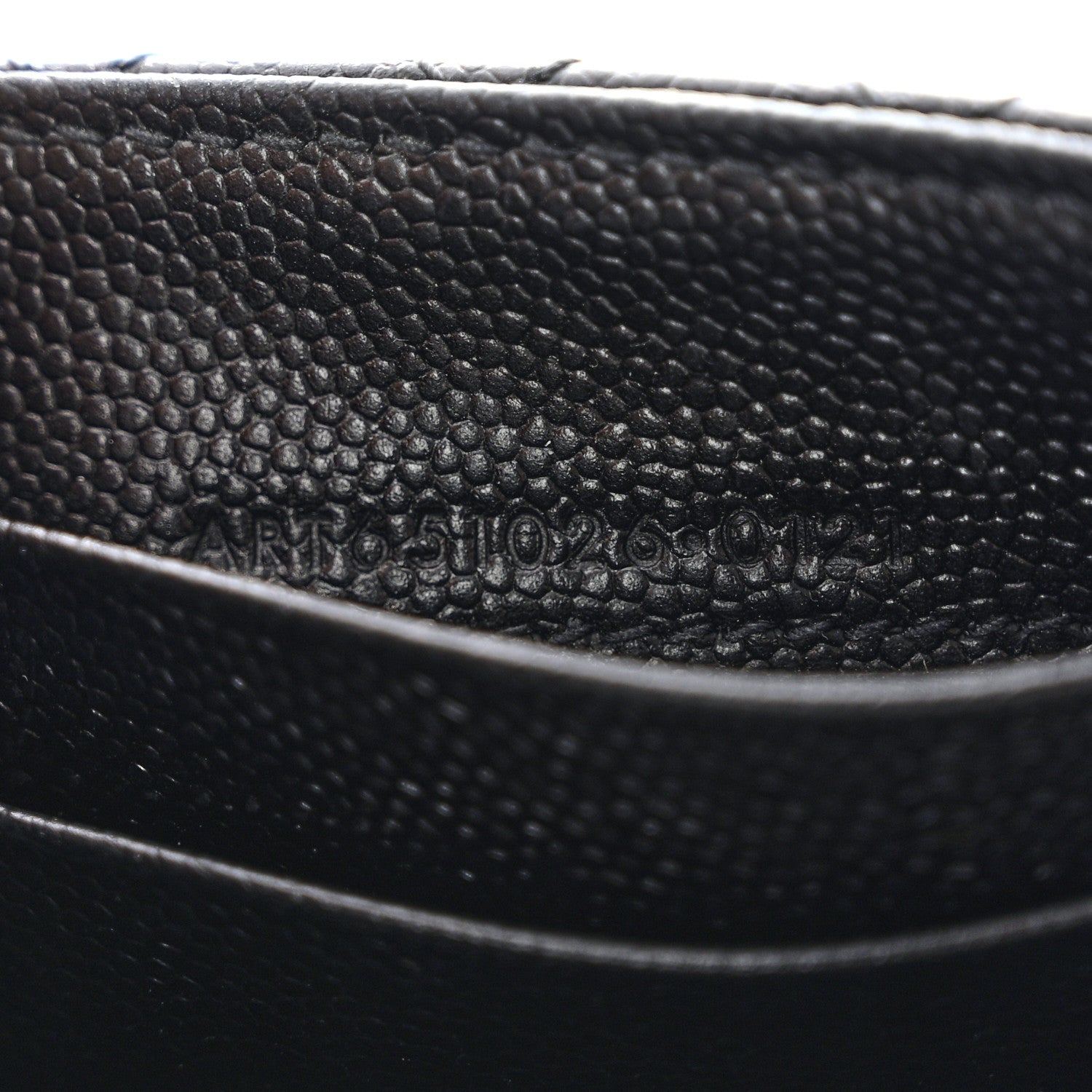 Saint Laurent Grain De Poudre Textured Mixed Matelasse Triquilt Small Monogram Envelope Wallet Black 7 of 8