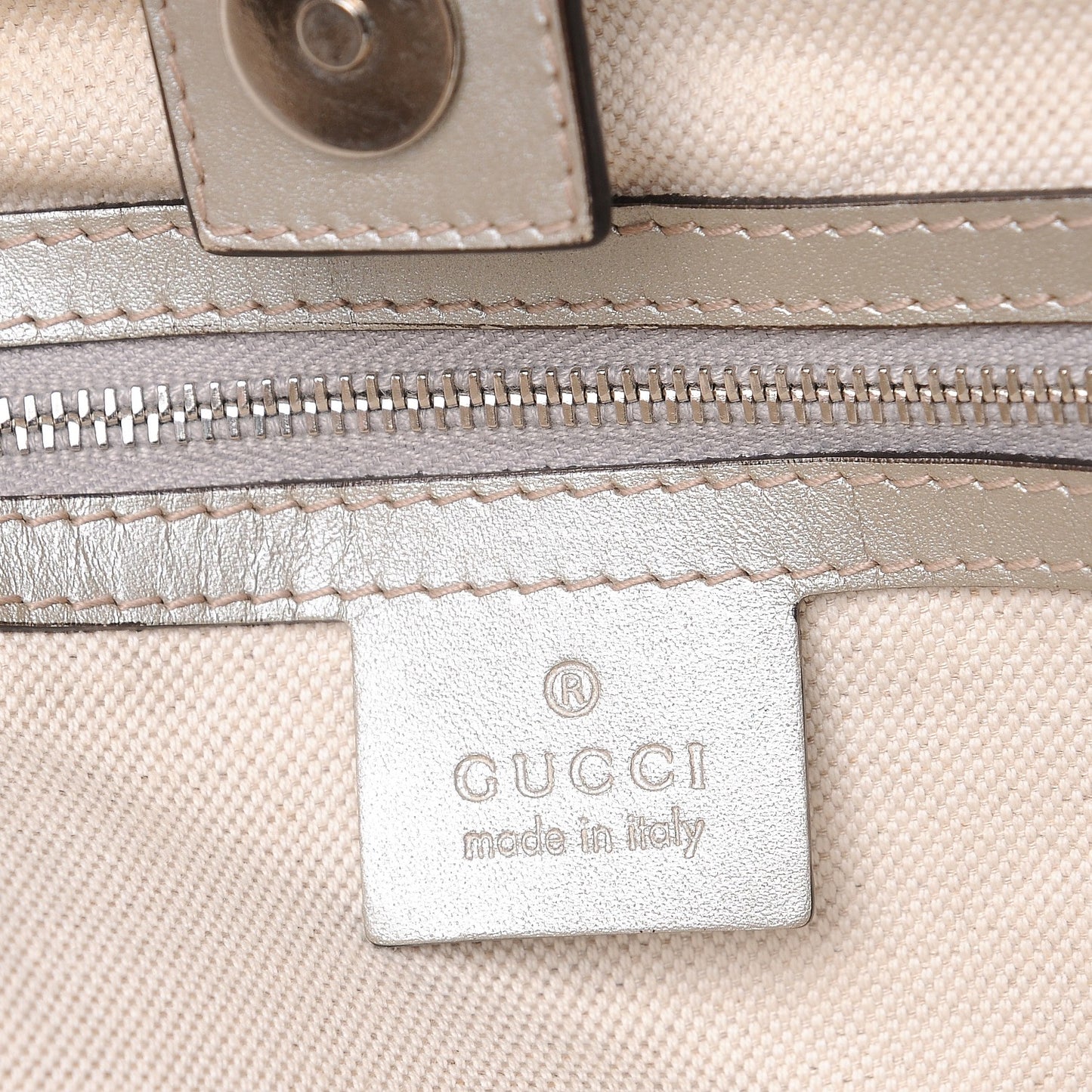 Imprime Monogram Large Joy Tote Silver