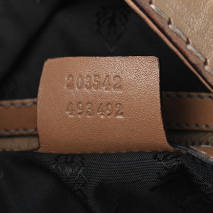 Gucci Calfskin Large Jockey Hobo Tan 6 of 16
