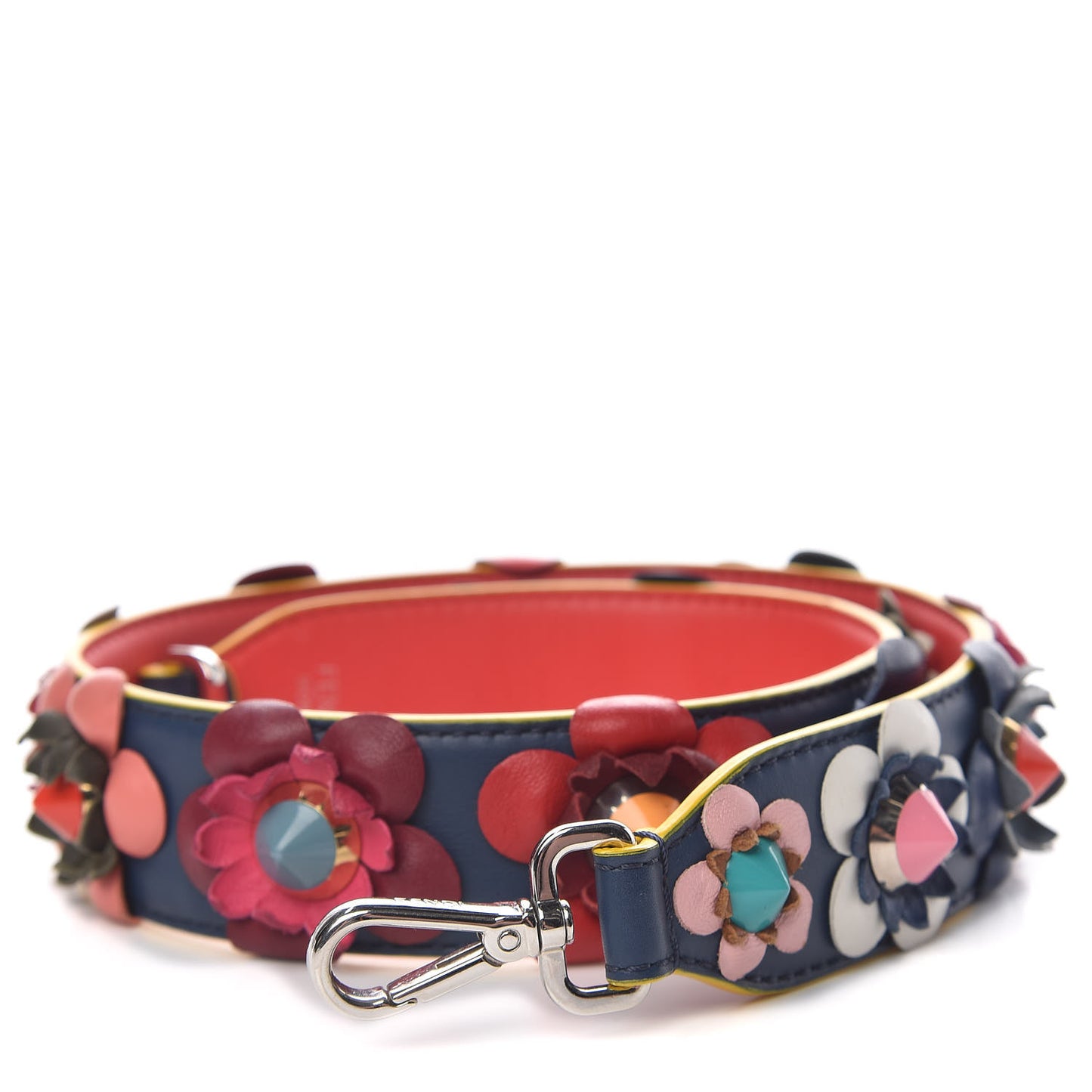 Vitello Dolce Flowerland Studded Strap You Blue Corallo Multicolor