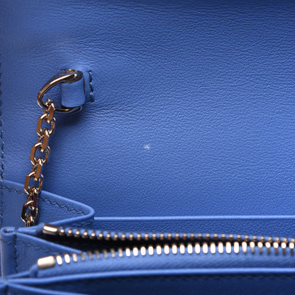 Valentino Garavani Vitello Rockstud Envelope Wallet on Chain Angel 9 of 11