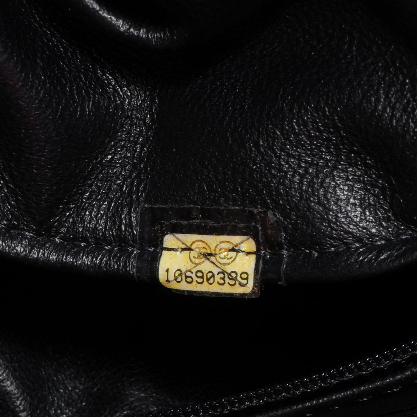 Metallic Deerskin Luxe Ligne Tote Black