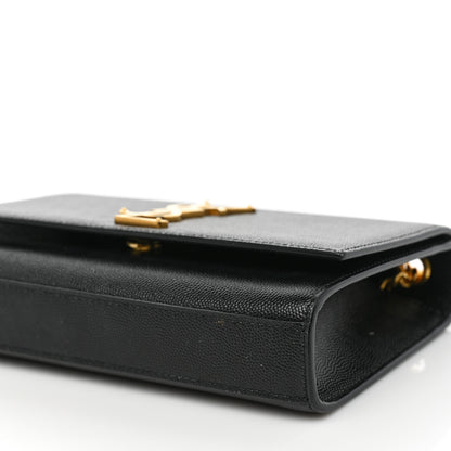 Saint Laurent Grain De Poudre Small Monogram Kate Satchel Black 8 of 8