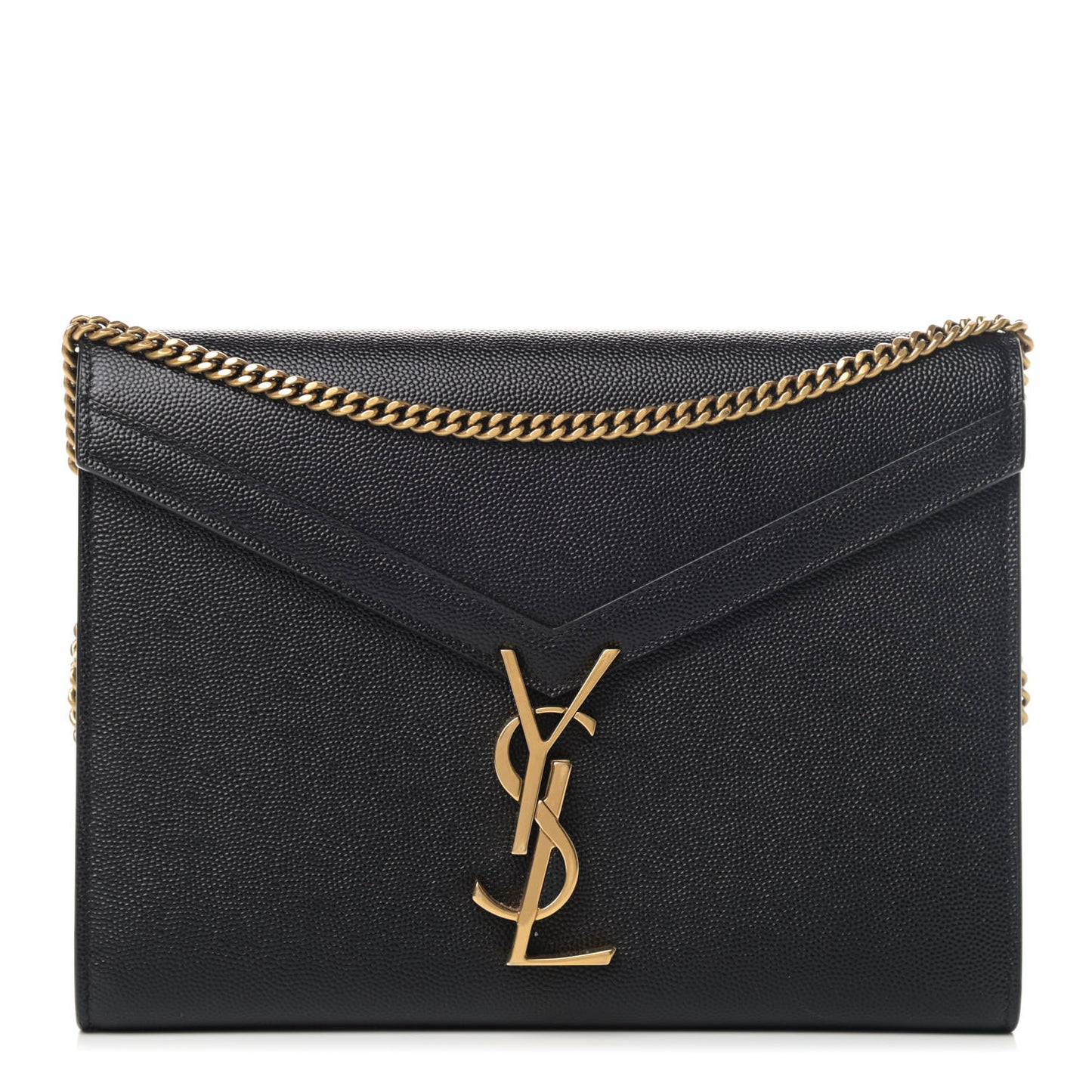 Grain De Poudre Monogram Cassandra Chain Wallet Black