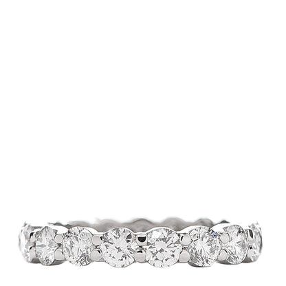 Harry Winston Platinum Diamond 1.87ct Eternity Band Ring 47 4 3 of 5