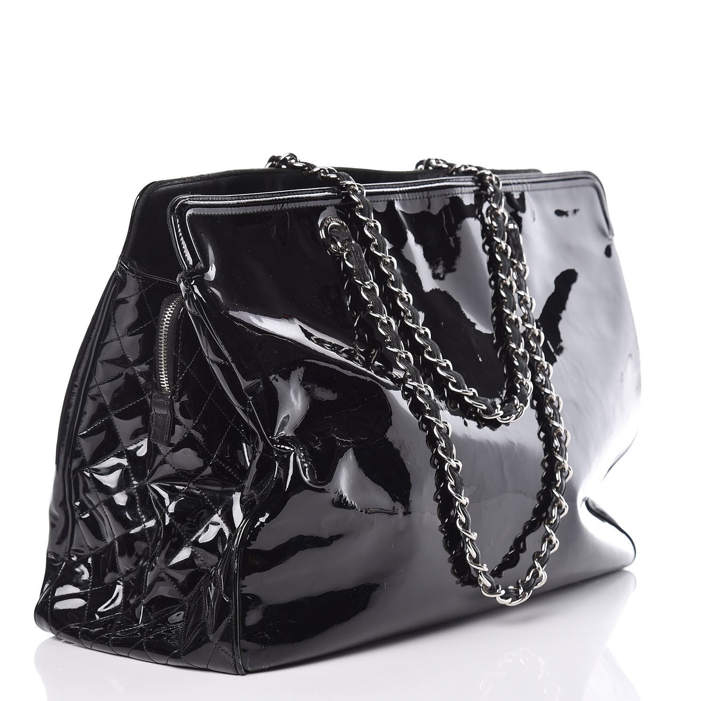 Vinyl XL Lipstick Tote Black
