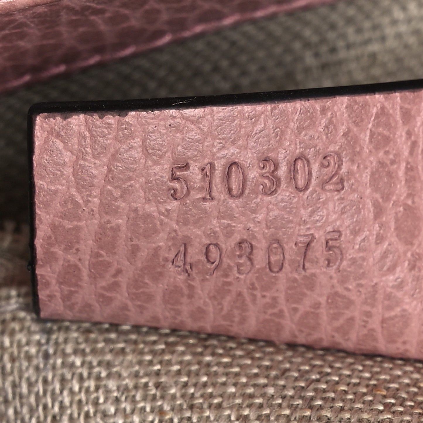 Dollar Calfskin Interlocking G Top Handle Shoulder Bag Soft Pink
