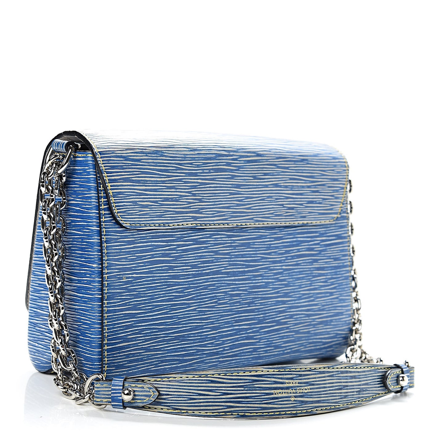 Epi Twist Shoulder Bag MM Denim Light