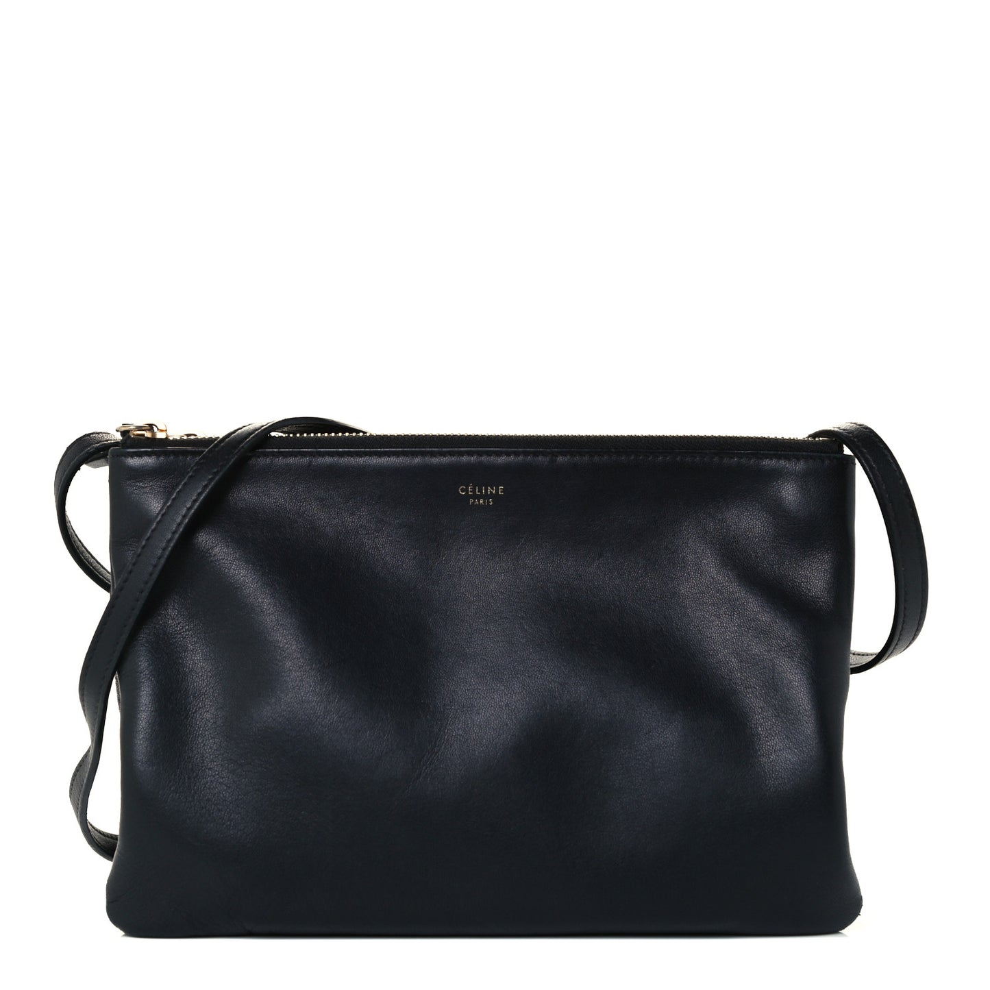 Lambskin Large Trio Crossbody Bag Black