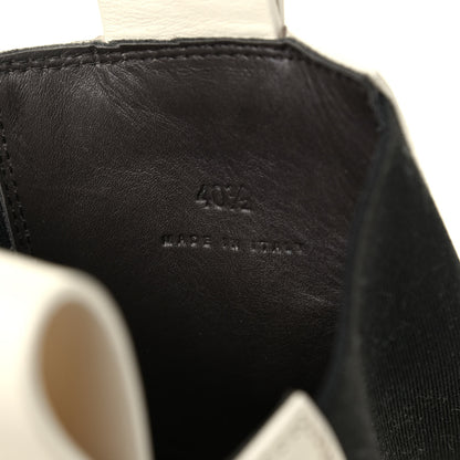 Bottega Veneta Calfskin Mens The Tire Chelsea Boots 40.5 Sea Salt Black 7 of 7