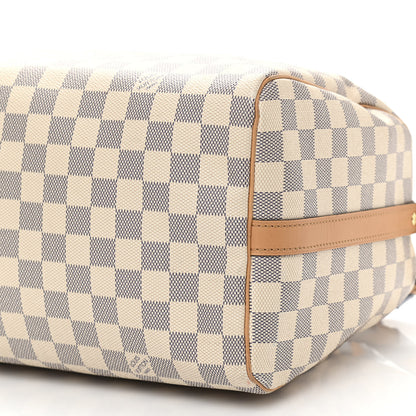 Louis Vuitton Damier Azur Braided Speedy Bandouliere 30 Blue 9 of 10