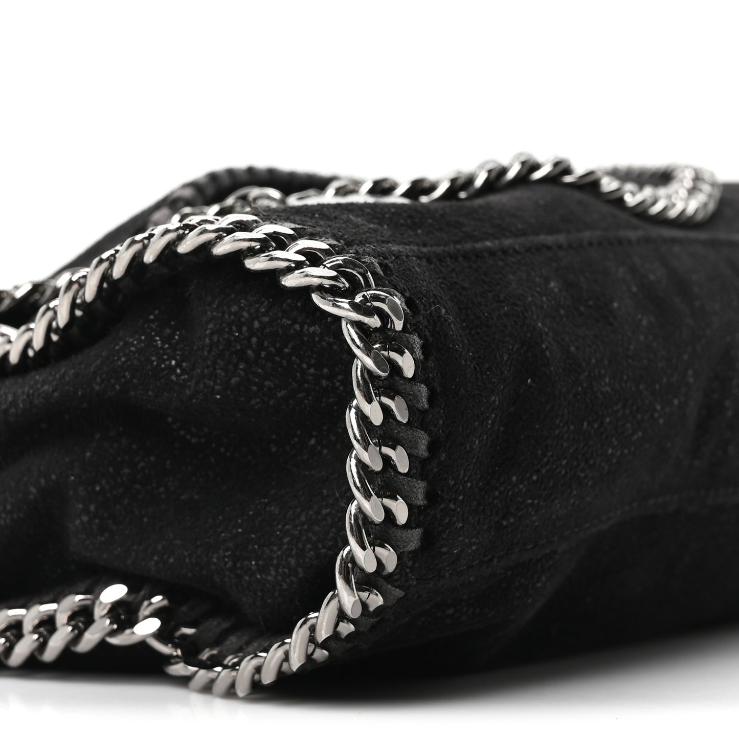 Shaggy Deer Mini Falabella Crossbody Bag Black