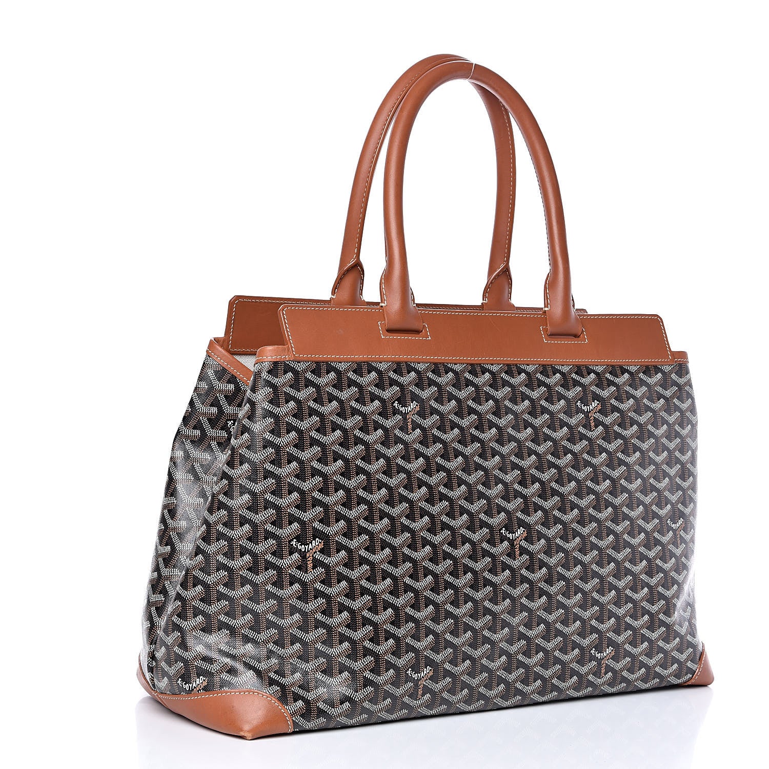 Goyard Goyardine Bellechasse Biaude MM Tote Black Gold 3 of 17
