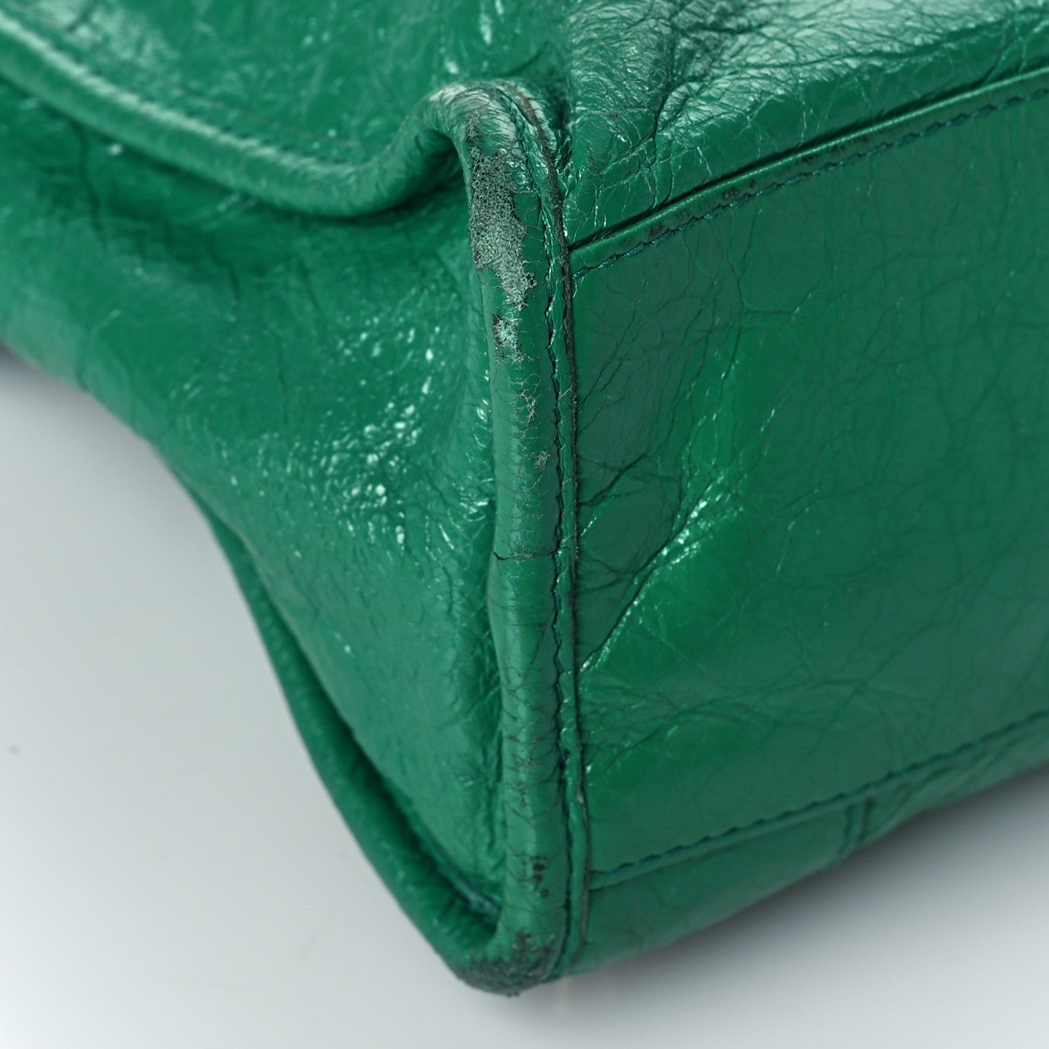 Balenciaga Agneau Classic Silver Hardware S City Magic Green 10 of 19