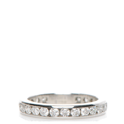 Tiffany Platinum Diamond 3mm Wedding Band Ring 5 1 of 4