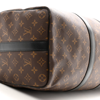 Louis Vuitton Monogram Macassar Keepall Bandouliere 45 8 of 13
