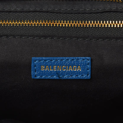 Balenciaga Shiny Goatskin Gold Metallic Edge Hardware S City Bleu Abysse 6 of 9