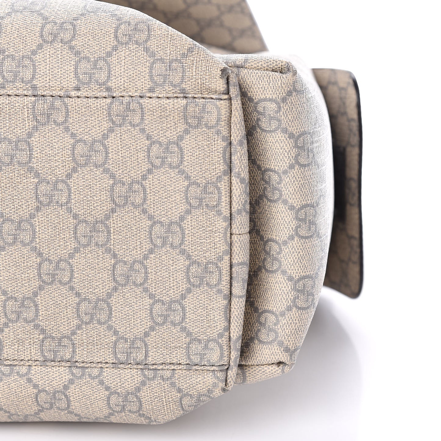 GG Plus Monogram Messenger Diaper Bag Ecru Grigio