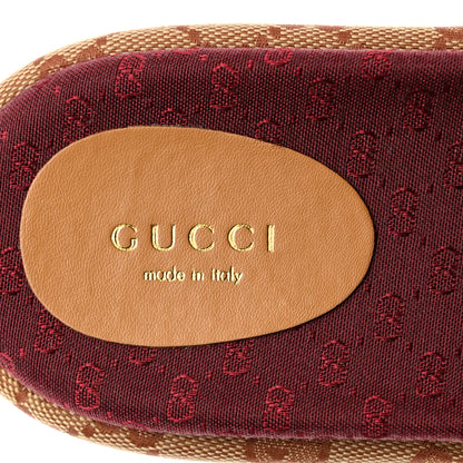 Gucci Canvas GG Monogram Angelina Platform Slide Sandals 38.5 Beige Ruggine 6 of 9