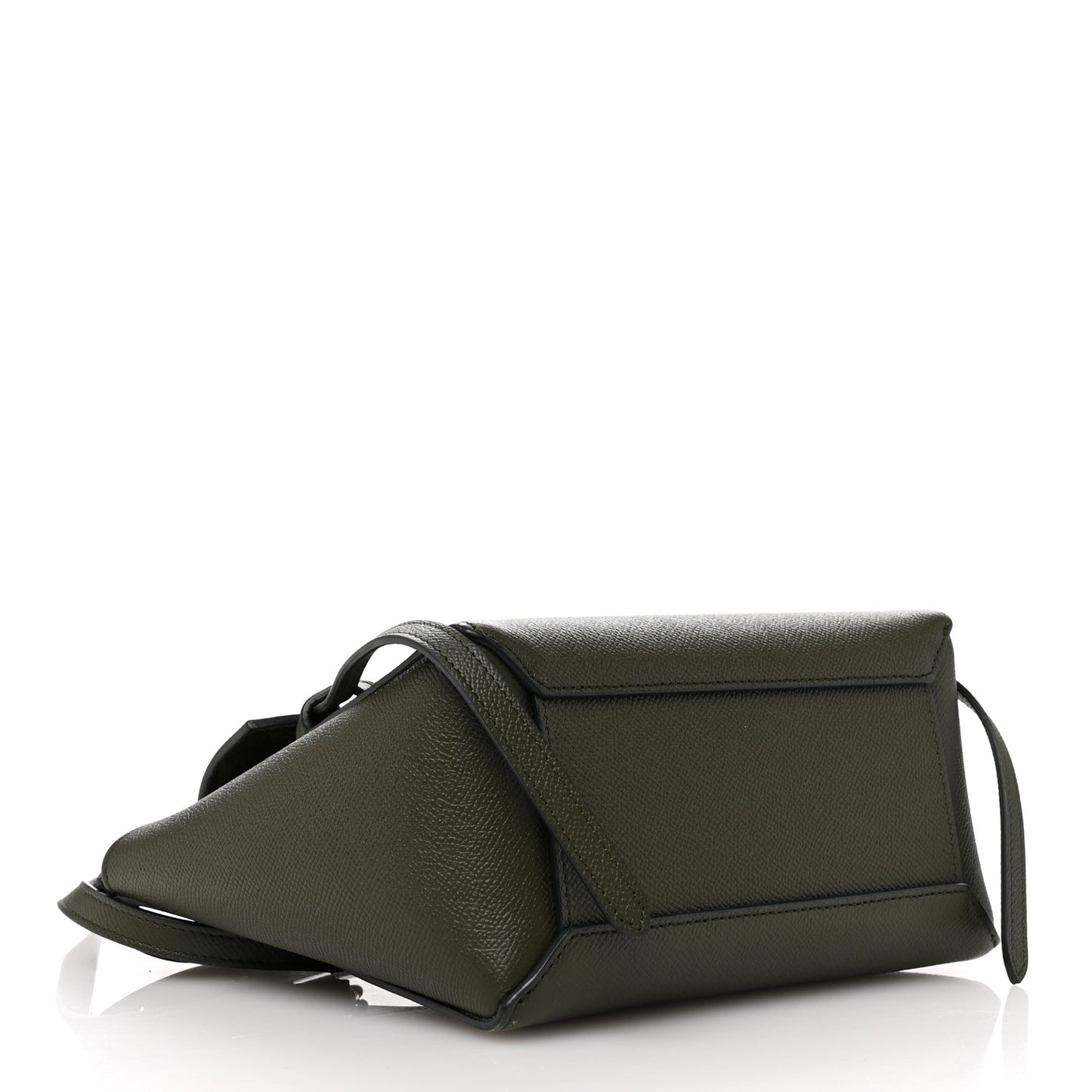 Grained Calfskin Nano Belt Bag Army Green