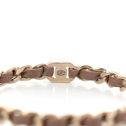 Chanel Lambskin CC Turnlock Chain Bracelet Beige Gold 3 of 3