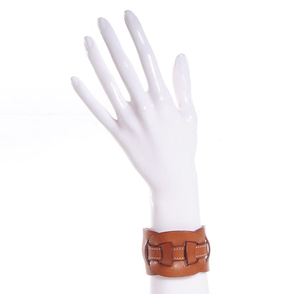 Hermes Natural Barenia Calfskin Fetiche Bracelet Small 2 of 7