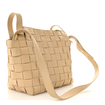 Bottega Veneta Lambskin Maxi Intrecciato Bowling Cassette Shoulder Bag Porridge 3 of 15
