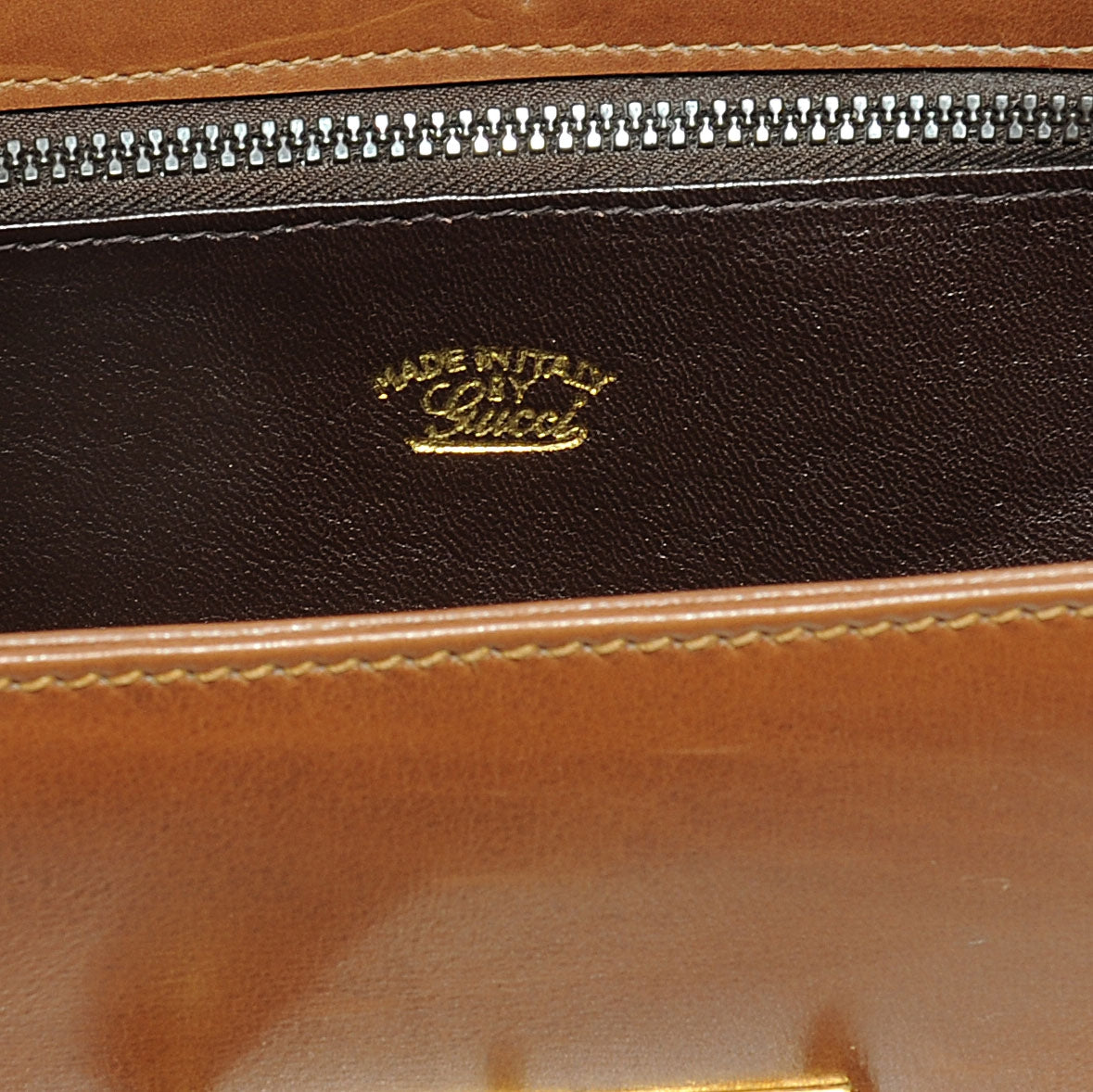 Leather Shoulder Bag Brown